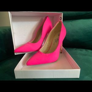 Neon pink Barbie heels, worn once!
